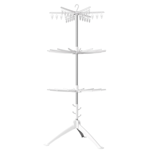 婴儿晾衣架可折叠落地宝宝专用多功能神器多夹子阳台家用儿童衣架