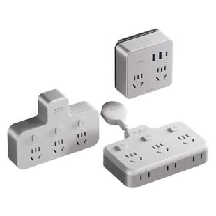 公牛插座转换器一转三二四多无线插排一拖三变多多插位插头扩展器