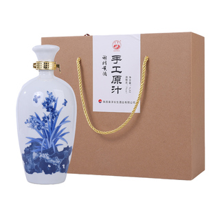 手工原汁谢村黄酒原浆甜型冬酿7度1L2瓶礼盒装陕西汉中洋县特产