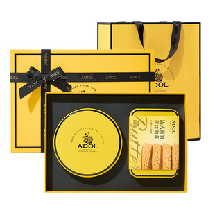 【38女王节】ADOL艾许黄油珍妮曲奇饼干巧克力蕾丝太妃糖伴手礼盒