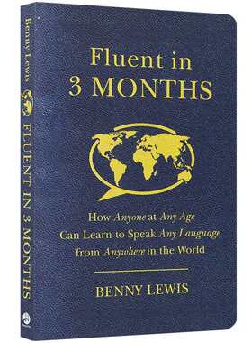 三个月掌握一门语言 英文原版 Fluent in 3 Months 跟什么人都聊得来 全英文版 外语学习工具书 进口英语书籍