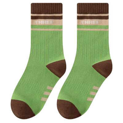 女童学生纯棉防臭吸汗运动中筒袜