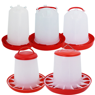 鸡料桶鸡水桶小鸡饮水器鸡用喝水壶鸡食槽喂鸡自动饮水喂食鸡料桶