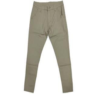 卡其色裤子男士冬青少年修身加绒休闲裤男款秋冬长裤直筒弹力潮流