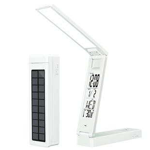 折叠太阳能充电式书桌护眼宿舍寝室床头学习大学生时钟闹钟小台灯