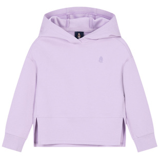 暇步士童装女童连帽卫衣春秋新品大童甜美运动衫儿童休闲短款上衣