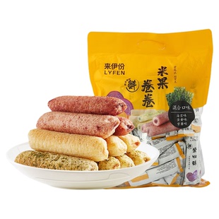来伊份米果卷卷混合装454g五谷杂粮粗粮糙米卷休闲零食