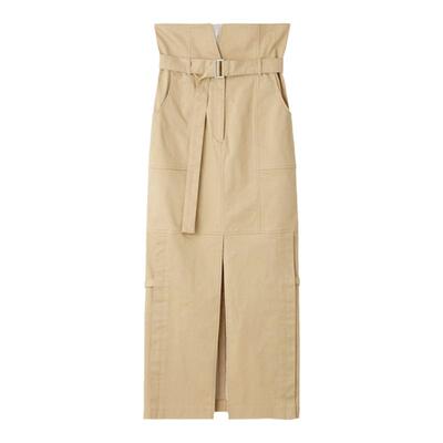 LilyBrown早秋直筒开叉半身裙