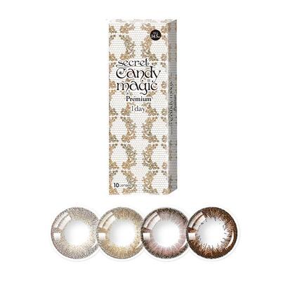 candymagic旗舰店美瞳日抛大直径14.5学生女自然隐形近视眼镜临期