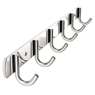 加厚304不锈钢挂钩承重厨房衣钩门后浴室墙壁挂上墙打孔强力渔将