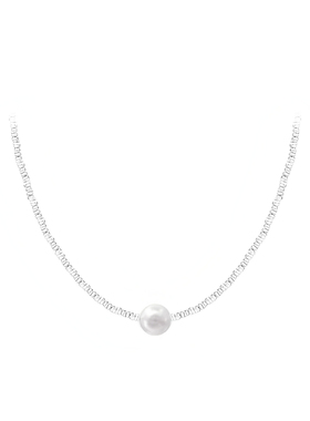 碎银几两项链女新款轻奢高级感珍珠锁骨链送女友礼物