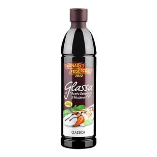 莫奈瑞意大利黑醋进口巴萨米克浓稠浓缩黑醋汁500ml 西餐调味汁