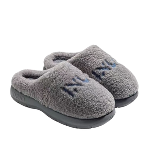 朴西棉拖鞋男款2025新款秋冬季家居室内毛绒防滑保暖时尚百搭棉拖