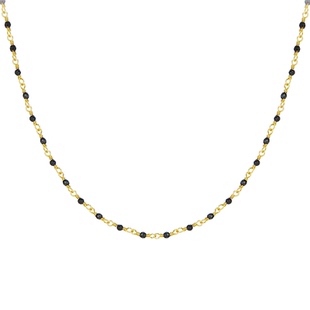 Moment 秘密约会 天然黑尖晶石项链毛衣链锁骨链饰品配饰秋冬装饰