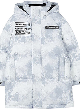 斯凯奇正品男童运动羽绒服