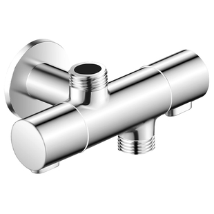 全铜角阀三通一进二出热水器马桶分水阀洗衣机水龙头双出水三角阀