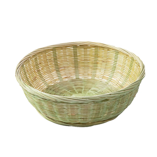竹青皮水果篮竹编篮竹篮纯手工竹制品洗菜篮竹筛子平底圆形馒头筐