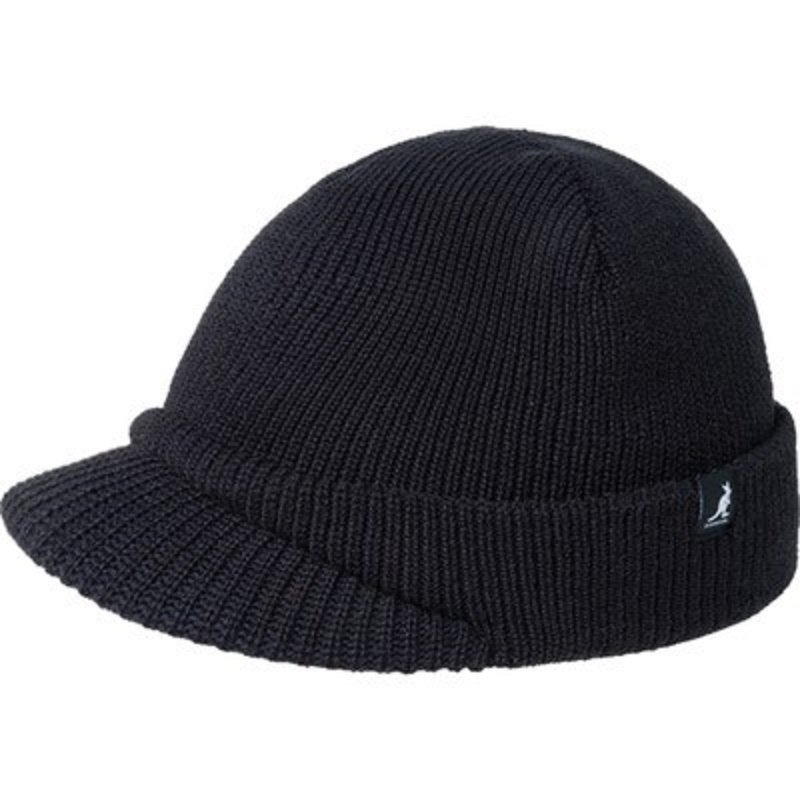 Kangol Sliced Peak Beanie袋鼠新款正反戴无檐冷帽针织帽毛线帽
