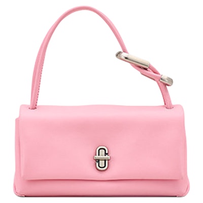 【折扣】MARC JACOBS/莫杰 DUAL 迷你牛皮粉色法棍包手提腕包