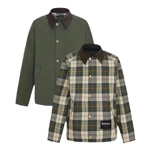 胡一天同款 Barbour OS Reversible Transport两面穿无蜡夹克外套