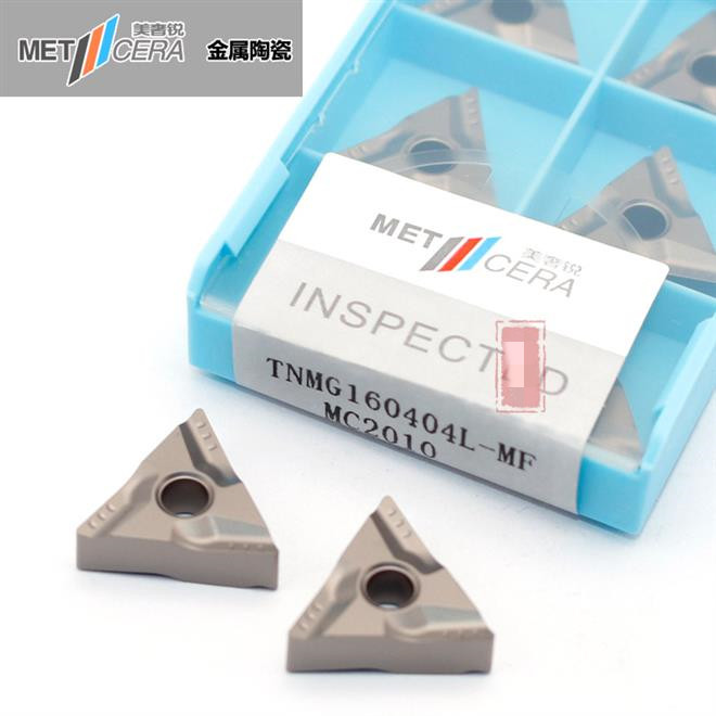 数控陶瓷刀片耐磨TNMG160404R-VF CT3000 160408三角形开槽特固克