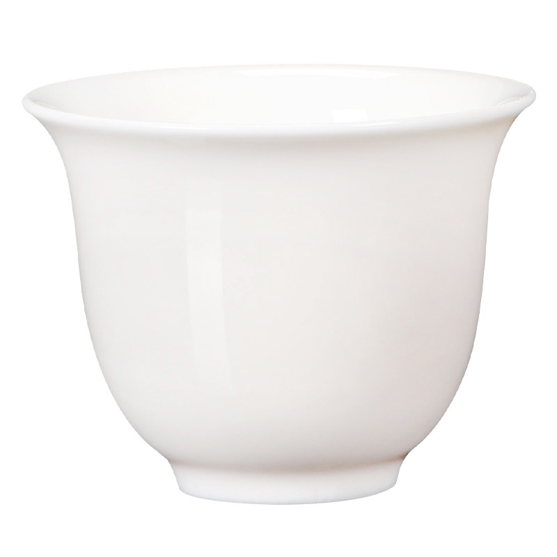 国莹中式瓷茶杯1-6个装白色茶茶杯