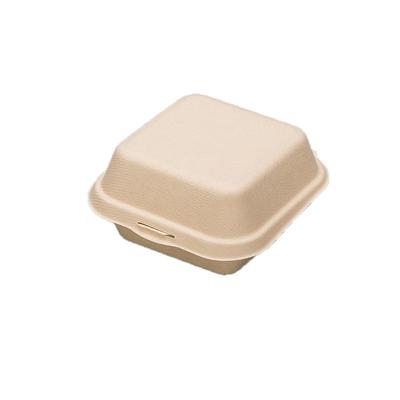 汉堡盒便当盒网红正方形纸浆甜品