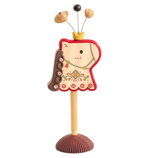 阿楹 果壳手持摇铃婴儿满月小宝宝玩具拨浪鼓高级马摆件疗愈乐器