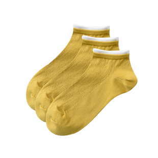 情侣款 男士女士棉质网眼短袜 短筒袜 薄款 吸汗透气 袜子 春夏款