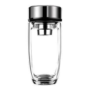 双层加厚鹅蛋玻璃杯定制姓氏刻字商务男士泡茶杯大容量办公室水杯