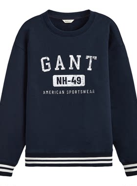 GANT/甘特男士复古休闲圆领卫衣