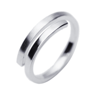 DY左右 原创情侣戒指女小众设计男纯银一对活扣对戒简约520礼物