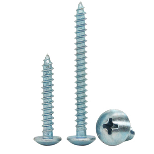 十字大扁头自攻螺丝镀锌自攻螺钉碳钢圆头伞头蘑菇头木螺丝钉M4M5