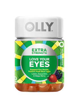 OLLY叶黄素软糖加强护眼成人保护眼睛玉米黄质原装进口非胶囊50粒