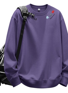 班尼路S&K情侣卫衣秋季紫色潮流
