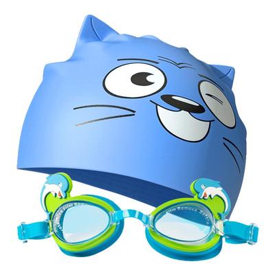 弈姿泳镜泳帽2件组合卡通