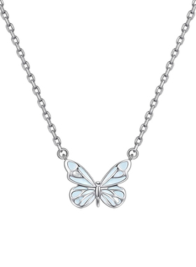 蝶梦项链925银项链小众轻奢锁骨项链百搭项链送闺蜜女友生日礼物