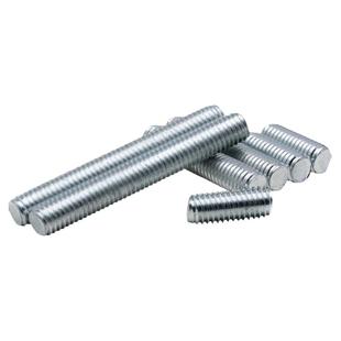 镀锌无头双头螺丝全牙螺杆螺丝通丝螺柱丝杆短牙条M3M16镀锌牙棒