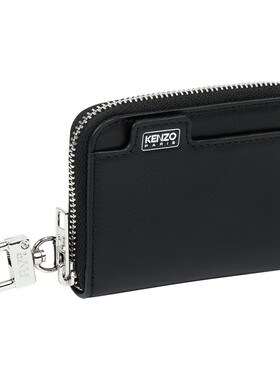 KENZO  男女同款字母LOGO图案休闲拉链零钱包