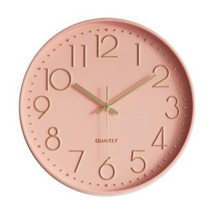 客厅挂钟轻奢风现代简约挂墙时钟卧室静音创意家庭钟表家用石英钟
