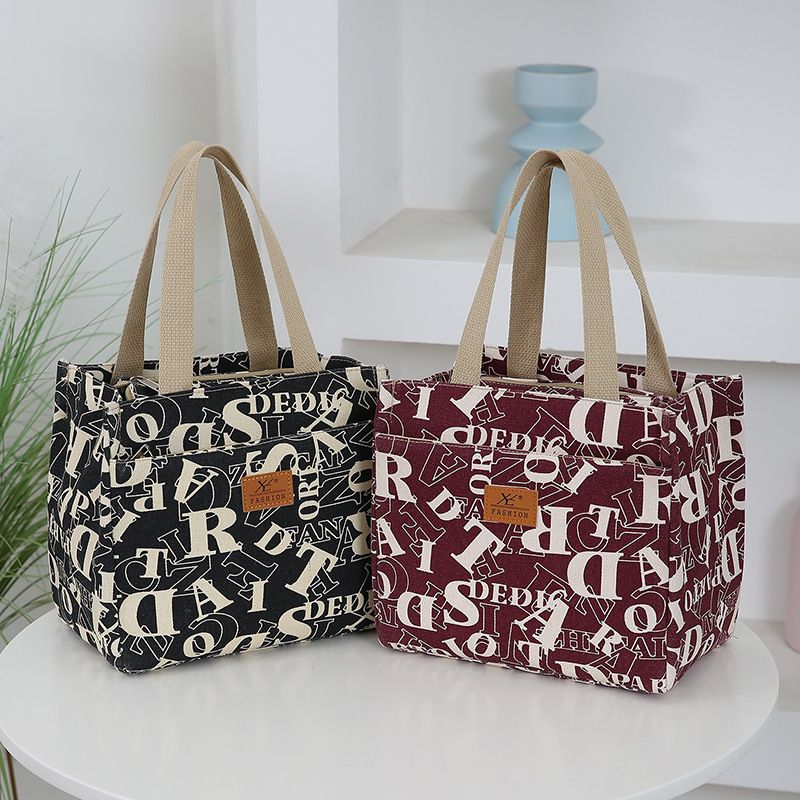 饭盒袋保温便当手提包学生带饭防水防油上班装餐包加厚铝箔保温袋