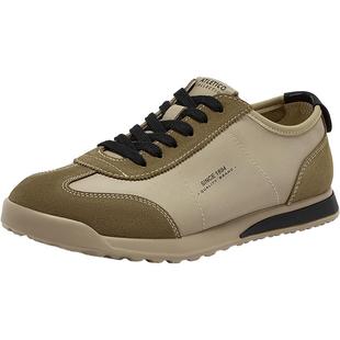 Bata休闲鞋男2025秋新款百搭通勤牛皮潮流德训运动鞋L3320CM5