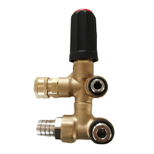 运达超高压商用清洗机调压阀配件纯铜接头不锈钢螺丝出水阀减压阀