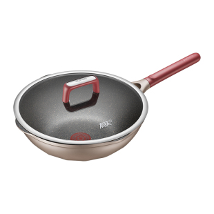 苏泊尔轻量有钛不怕铲炒锅家用炒菜锅平底锅不粘锅电磁炉燃气专用