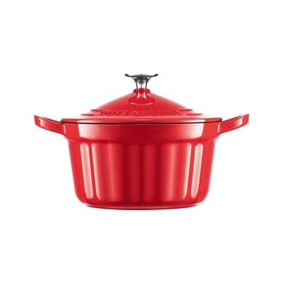 库白深炖锅铸铁珐琅锅身加高10%