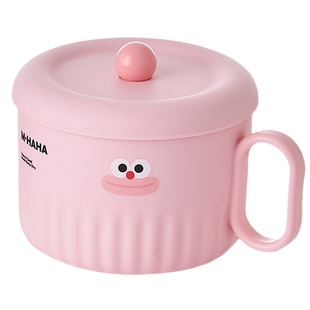 可爱不锈钢泡面碗韩式带盖饭盒个人专用寝室宿舍用学生大容量饭碗