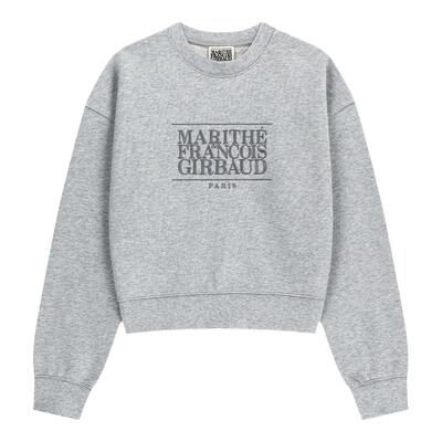 MARITHE女士经典LOGO短卫衣