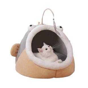 猫窝四季通用秋冬季保暖安全感窝猫床半封闭式猫咪沙发小猫窝睡窝