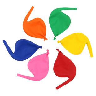 儿童充气会转圈会叫的地转乳胶气球无毒火箭飞天长条玩具小汽球