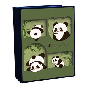 熊猫小相册本大容量纪念册插页5寸6寸7拍立得照片收纳相片3寸影集